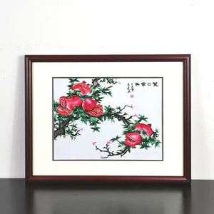 苏绣机绣画