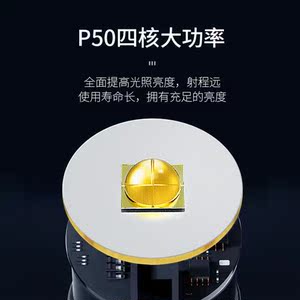 雅尼手电筒强光充电调焦距超亮户外小迷你超长续航锂电便携式