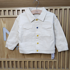 米乐熊2022年春季新款女童牛仔外套1-4岁女宝春季外套mw0521sa22