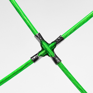 网红字扣夹子用i盗网线专防隐形十卡窗钢丝绳塑钢十字不锈钢防包