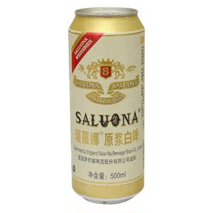 漏液包赔11度萨罗娜原浆白啤大瓶畅饮500mlx9听精酿小麦啤酒整箱