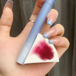 zuk雾面哑光丝绒唇泥蓝色渐变棉花糖唇釉国货美妆女学生平价口红