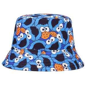 Sesame Street Bucket Hat 芝麻街卡通渔夫帽盆帽男女遮阳帽