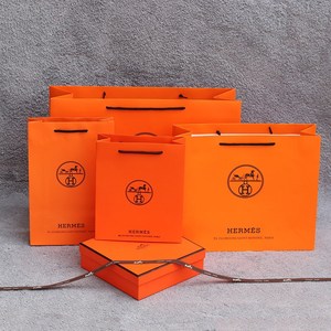 hermes爱马仕纸袋香水礼品袋衣服围巾手镯盒防尘袋皮带盒手提袋子