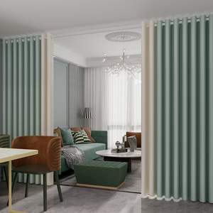 门帘隔断帘卧室隐私家用免打孔客厅遮挡帘布帘防冷气空调挡风帘子