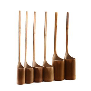 网红一两竹子泡酒k家用长柄端子酒勺子打酒器竹酒斗竹制老酒盛酒