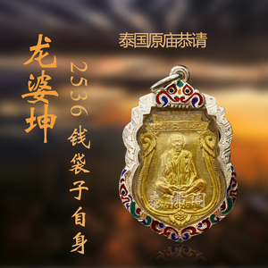 泰国佛牌正牌正品龙婆坤2536钱袋子自身吊坠项链配饰真老牌可开卡