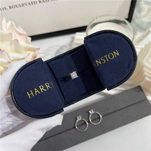 tbgu定制logo系列 一克拉钻戒指经典hw双面字母结婚订婚戒指925纯