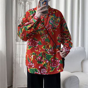 炸街东北大花棉袄女士冬农村外套衣服男女长袖长裤民族风姐妹闺蜜