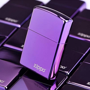 zippo打火机紫冰标志康士坦丁冰与火蓝冰之宝煤油纯铜 男士送礼定