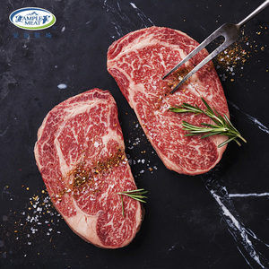 安佰牧场静腌肋眼家庭西冷牛排套餐整切厚儿童牛肉新鲜牛扒10片
