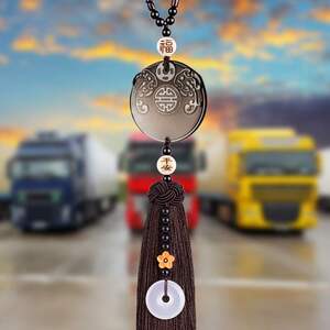 大车装饰汽车挂件招财出入平安保大卡车用品大全大货车内饰品男士