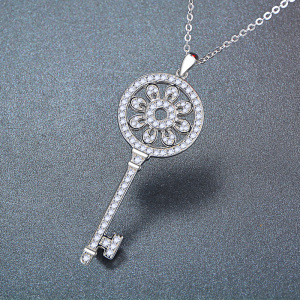 宝格丽钥匙毛衣链女长款百搭简约2019新款配饰时尚项链吊坠配衣服