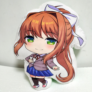 心跳文学部周边 莫妮卡夏树优里纱世里 印花羽绒棉抱枕 尾货 新品