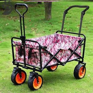 户外露营手推车野餐推车买菜小推车万向轮折叠拉杆小拉车4轮配件