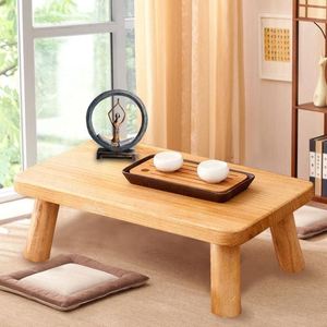 飘窗小茶几实木床上小桌子卧室地毯小矮桌家用小型榻榻米茶几炕桌