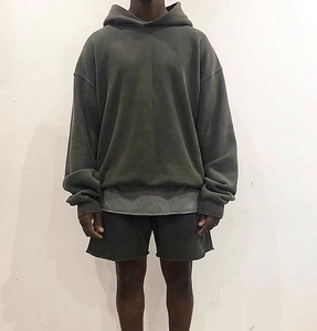 重磅侃爷kanye yeezy season6欧美潮牌高街宽松帽衫长袖纯色卫衣