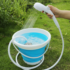 户外洗澡神器农村夏天简易淋浴器宿舍自吸式旅行露营野外电动花洒