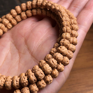 【五爪金龙】老树佛手原矮桩小金刚菩提三日红 108颗南瓜佛珠文玩