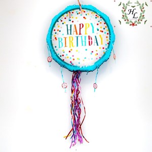 皮纳塔儿童生日派对用品聚会游戏砸糖道具敲打式pinata折叠拉线式