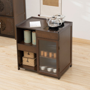 茶桌边柜茶水柜家用沙发边几小茶台烧水茶台一体办公室茶具茶叶柜