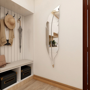 像墙纸一样的镜子电镀漆镜面反射膜网红创意装饰墙面自粘亚克力