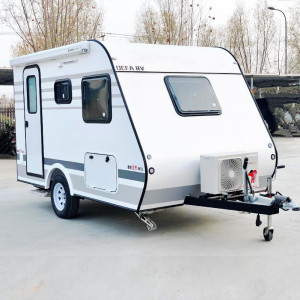 德发365l豪华款拖挂式房车牵引式小型拖车家用自驾游露营挂车