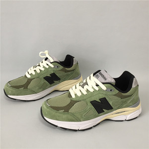 新百伦nb990v3草绿色复古运动鞋ins潮百搭女鞋防滑男鞋v4美产联名