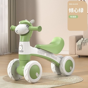 新疆包邮新款儿童平衡车小羊驼滑行车带音乐灯光吹泡泡1到5岁儿童