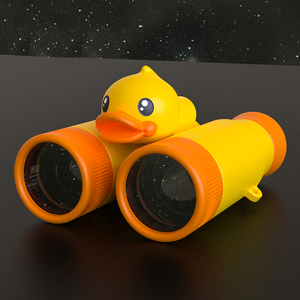 小黄鸭望远镜头像图片