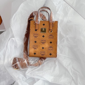 【baby pink】mcm tote mini琴谱包帆布托特包 超迷你斜挎手提包