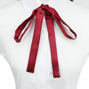 日系jk制服酒红色手系领绳毕业照学院风蝴蝶结飘带领花领结女生