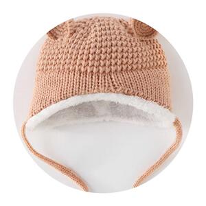 欧洲进口代针织帽子秋冬季婴幼儿可爱超萌婴儿0-3月61岁2宝宝加绒