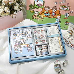 漂亮的笔记本本子精美女生绘画日记本一年手账本小清新风女