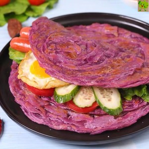 紫薯手抓饼手工