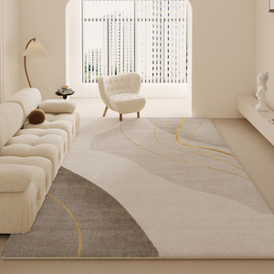 现代简约客厅地毯轻奢高级感沙发毯卧室主卧侘寂风大面积家用地垫