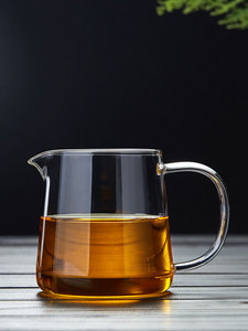 日本进口无印风MUJIH本新玻璃公道杯高档茶漏套装加厚耐热茶滤家