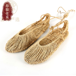 草编人字拖居家纯手工编制蒲草拖鞋草鞋男鞋女鞋夏季透气镂空舒适