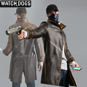 看门狗艾登皮尔斯同款风衣帽子面罩 watch dogs cosplay狗哥外套