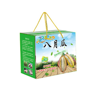 新鲜八月瓜包装盒高端水果礼盒野生八月炸土香蕉野瓜包装纸盒定制