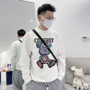 正品代购lvΗck联名卫衣男情侣t恤暴力熊同款打底衫长袖上衣女秋