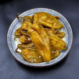 安徽咸菜泡土辣椒六安农家自制泡青椒开胃酸辣子无防腐剂色素500g