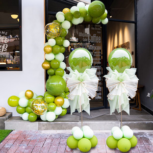 开业气氛气球装饰场景布置店铺商场周年庆中秋节活动派对路引支架