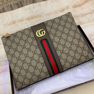 大牌尚古驰正品cucci酷奇男士手包时尚手拿包男信封夹包大容量潮