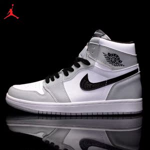 jordan官方耐克乔丹air aj男鞋变色龙高帮鞋倒钩女鞋影子灰鸳鸯鞋