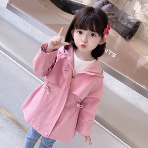 洋气女童外套秋装时尚女宝宝风衣1一2两3到5四岁半小女孩春秋衣服