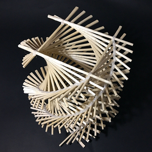 立体构成作品材料包成品手工模型木条木筷灯罩设计拼装材料火柴棒