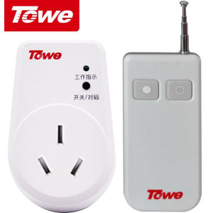 towe同为无线遥控插座16a大功率3500w可穿墙遥控开关16a单路遥控