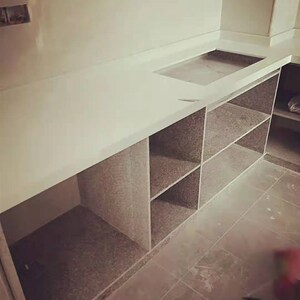 整体厨房简天简约公寓橱柜台面a定做岩然大理石麻石花岗易灶台