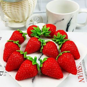 仿真草莓模型假塑料草莓水果店超市陈列装饰品摆件拍照早教道具